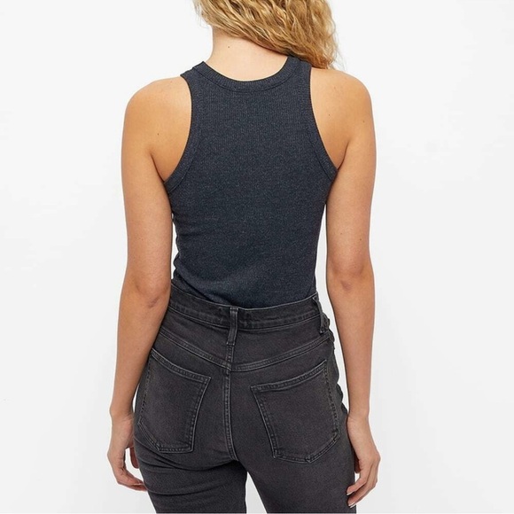 AGOLDE Bailey Ribbed Tank in Carbon Heather Size M - Picture 2 of 9